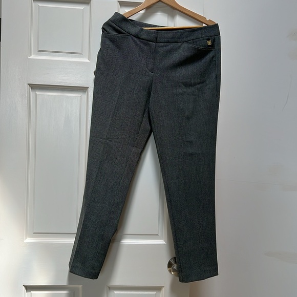 Anne Klein houndstooth pattern dress pants/trousers Sz 6 - Picture 3 of 16